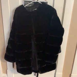 Faux fur coat
